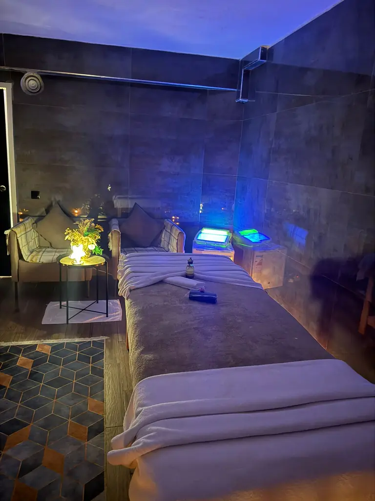 Softly lit massage room at Diamond Spa Casablanca